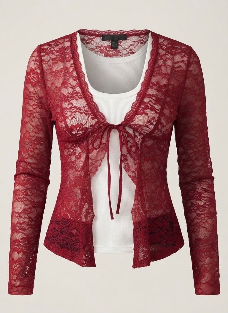 The Scarlet Tie Top