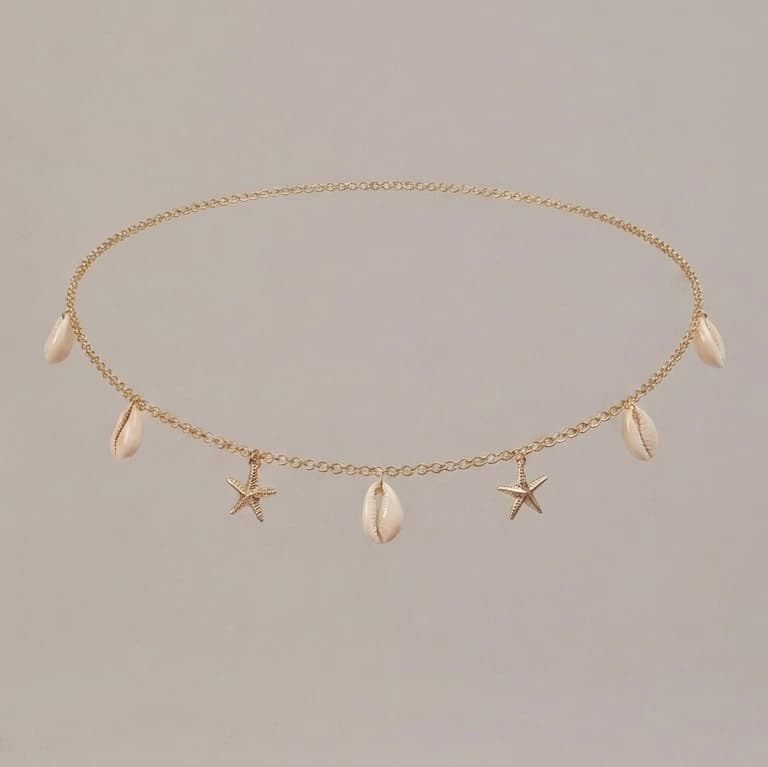 Simple summer waist chain